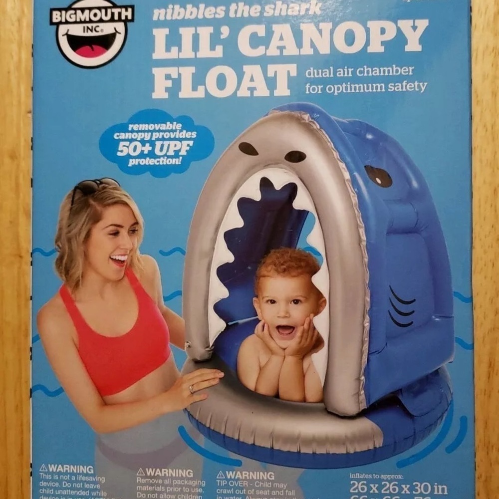 NEW Bigmouth Inc Nibbles The Shark Lil’ Canopy